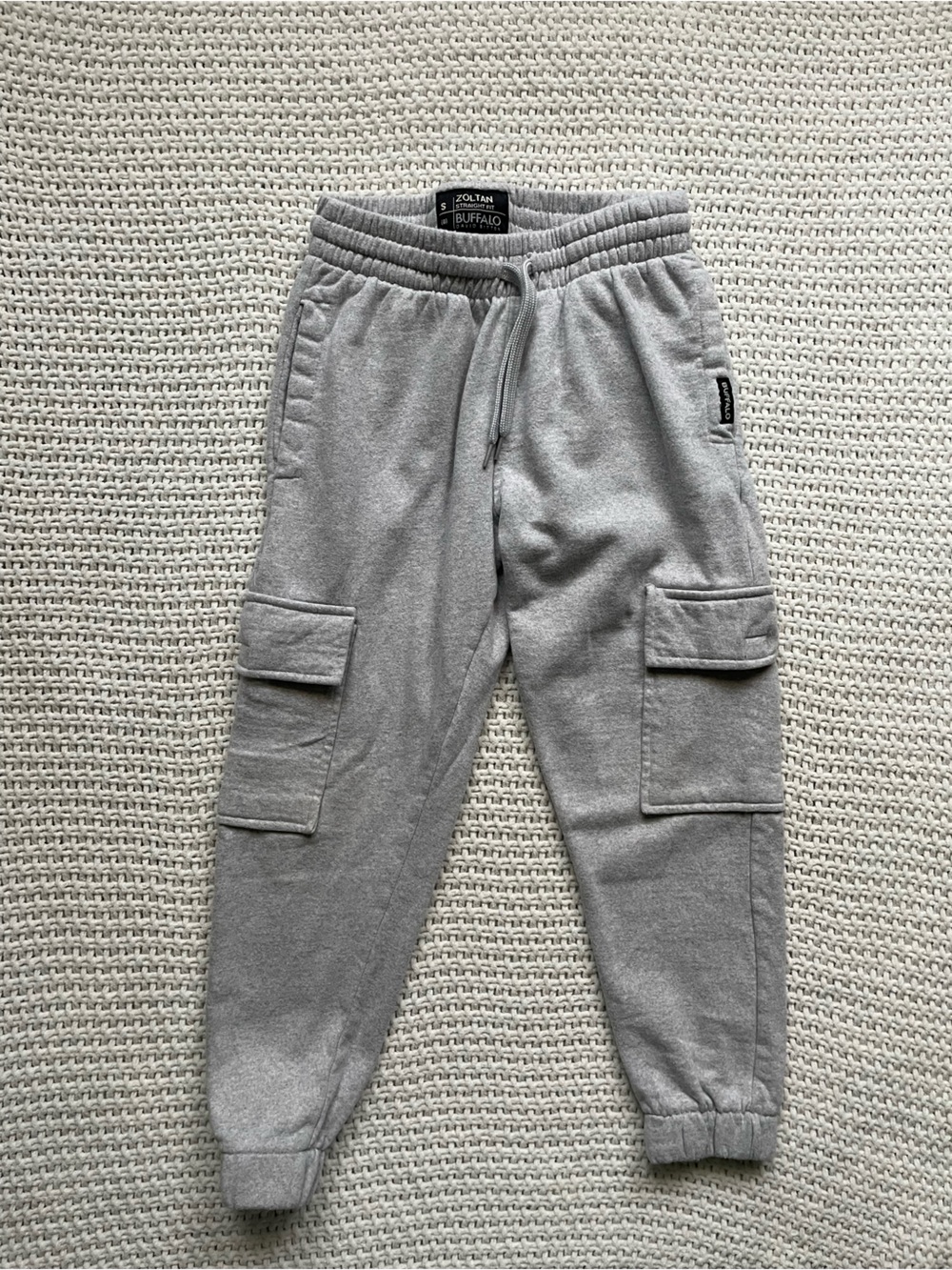 Buffalo David Bitton Kids Gray Cargo Joggers